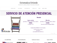 Tablet Screenshot of extremaduraentiende.org